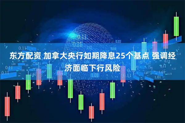 东方配资 加拿大央行如期降息25个基点 强调经济面临下行风险