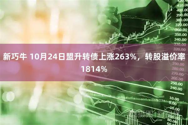 新巧牛 10月24日盟升转债上涨263%，转股溢价率1814%